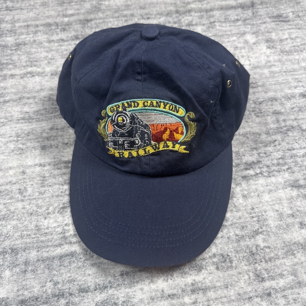 Grand Canyon Railway Embroidered Navy Adjustable Baseball Cap SanSegal